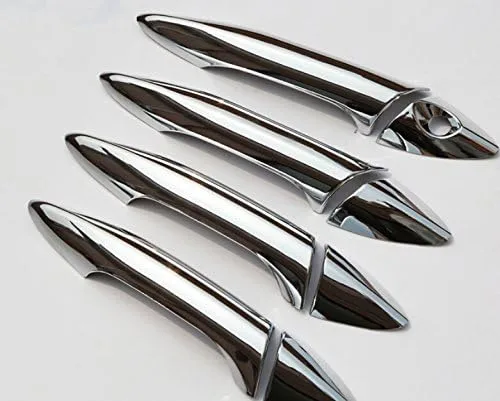 Miniatura 2 de 8 unidades ABS, cubierta elegante de manijas para puertas cromadas, para Hyundai Elantra