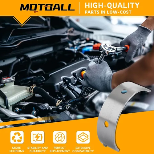 Miniatura 2 de MOTOALL Juego de rodamientos principales del cigüeñal 10pcs para Hyundai Kia 08-20 2.0l 2.4l 210202g100