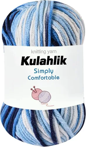 Miniatura 105 de 50g (1x50g) Hilo Acrílico para Crochet y Tejido, Hilo Degradado Colorido, 1 Rollo de Madejas, Hilo Acrílico Multicolor, Perfecto para Proyectos