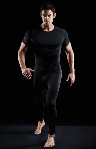 Miniatura 5 de ATHLIO Paquete de 1 o 3 camisas de compresión de manga corta para hombre, camisetas de capa base deportiva, camiseta de entrenamiento atlético