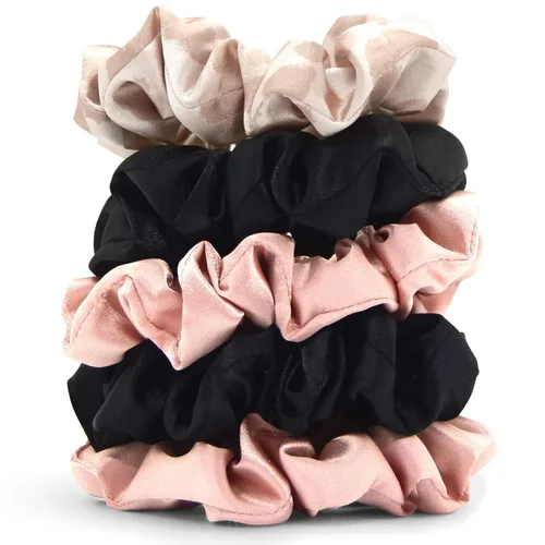 Miniatura 25 de Kitsch Coleteros de satén para mujer, sin arrugas, control de encrespamiento, más suave que la seda para todo tipo de cabello, accesorios elegantes