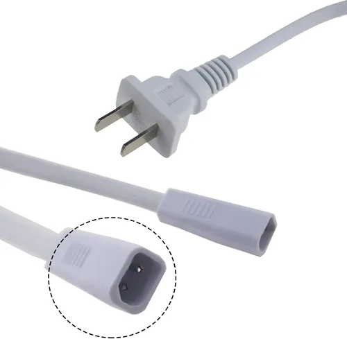 Miniatura 3 de 2 paquetes de conectores de cable de 2 pines con enchufe para 110 V 2835 3 módulo LED luces blancas para letreros publicitarios de letreros