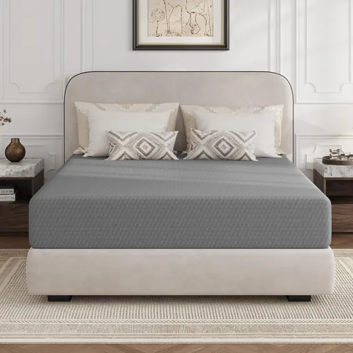 Miniatura 10 de Novilla - Colchón tamaño King de 14 pulgadas, de espuma viscoelástica refrigerante con flujo de aire mejorado, alivio de presión y soporte duradero