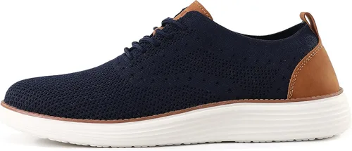 Miniatura 6 de VILOCY - Tenis de vestir informales para hombre, zapatos oxford cómodos de malla transpirable