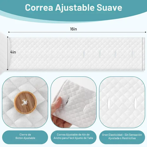 Miniatura 3 de Almohada de rodilla para personas que duermen de lado Alineación de columna vertebral y soporte de cadera con espuma viscoelástica ajustable