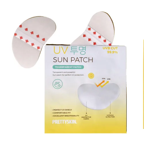 PRETTYSKIN Parches solares ultrafinos de 0.001 in, adhesivos transparentes, impermeables y resistentes al sudor, para actividades al aire libre,