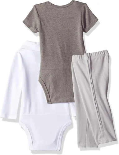 Miniatura 2 de Hanes Ultimate Baby - Conjunto de pantalones con cremallera y manga corta y larga