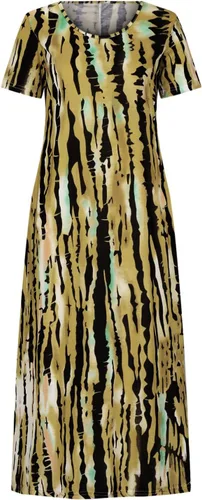 Miniatura 4 de Vestido casual de verano para mujer, vestido de manga corta con estampado de teñido anudado