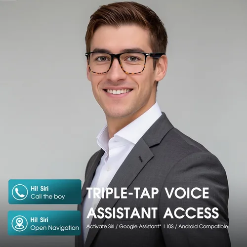 Miniatura 4 de Gafas inteligentes Bluetooth para hombres y mujeres, asistente de voz e impermeabilidad IPX5, lentes inteligentes fotocromáticos con altavoces