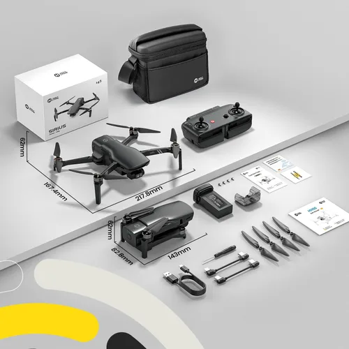 Miniatura 9 de Holy Stone Drone HS900 con cámara para adultos, cardán de 3 ejes, foto de 8K, video 4K/30FPS, transmisión de 20000 pies, AI Follow Me, retorno Kit