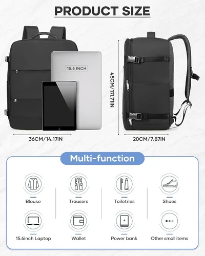 Miniatura 2 de Mochila de Viaje con Sellado al Vacío y Bomba, Mochila Grande de Transporte con Vacío para Hombres y Mujeres, Mochila de Viaje de Compresión al