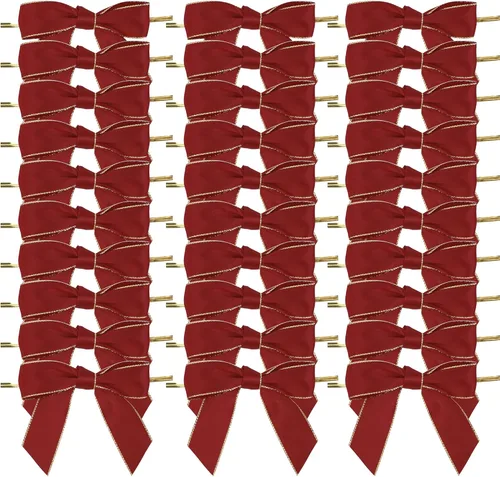 Miniatura 9 de AIMUDI Lazos negros y dorados, lazos prefabricados de 3.5 pulgadas para envolver regalos y recuerdos de fiesta, 50