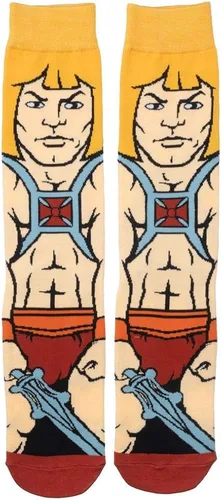Miniatura 2 de Bioworld He-Man Masters of the Universe 360 Degree Character Crew Socks, Multi