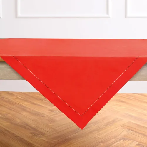 Miniatura 51 de Solino Home Mantel cuadrado de lino y algodón con vainica, 52 x 52 pulgadas, lavable a máquina para verano, 4 de julio