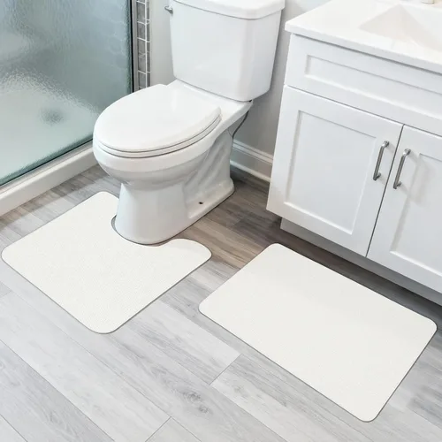 Miniatura 77 de Bosap Alfombra de Baño, Alfombras Corredoras de Baño Ultra Delgadas, Alfombras de Baño Grandes para Baño, Secado Rápido, Antideslizante, Lavable a