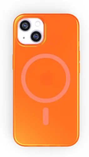 Miniatura 8 de FELONY CASE - Funda protectora transparente azul neón para iPhone 13 / iPhone 14, cubierta brillante absorbente de golpes de TPU y policarbonato