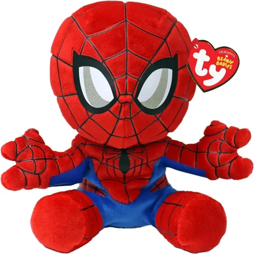 Ty - Colección Marvel, Spiderman, todos tus héroes favoritos en versión blanda, peluche suave para coleccionar, idea de regalo para jóvenes y