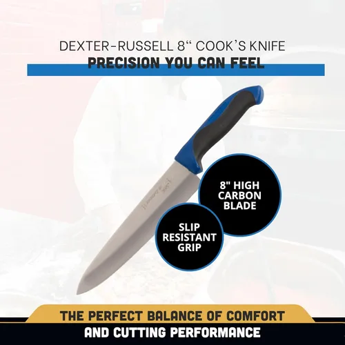 Miniatura 2 de Dexter - Cuchillo de cocina de 8 pulgadas, mango azul
