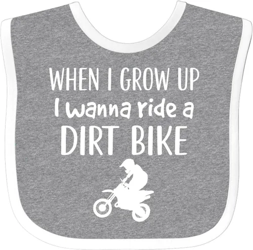 Miniatura 5 de inktastic Babero para bebé de motocross Future Dirt Biker
