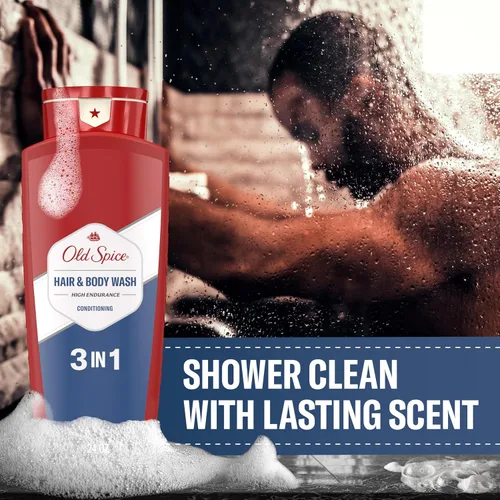 Miniatura 5 de Old Spice Refrescante acondicionador 2 en 1 para cabello y cuerpo para hombres, alta resistencia, 3X defensa, ducha fresca 24/7 con aroma duradero