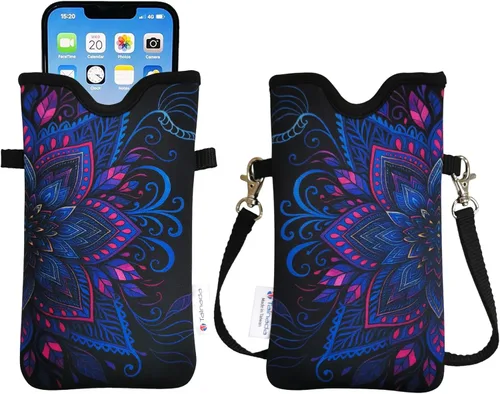 Miniatura 104 de Tainada Funda Estuche Bolsa de Neopreno para Teléfono para Hombres y Mujeres con Correa Cruzada/Cordón para el Cuello para iPhone 17/16/15 Pro Max
