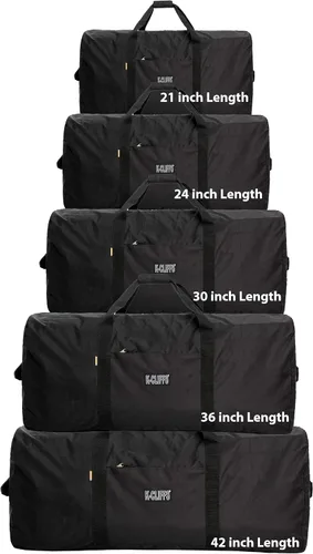 Miniatura 25 de Bolso de tela para viajes, resistente, deportivo, para conjunto de batería, equipo pesado, para portaequipajes