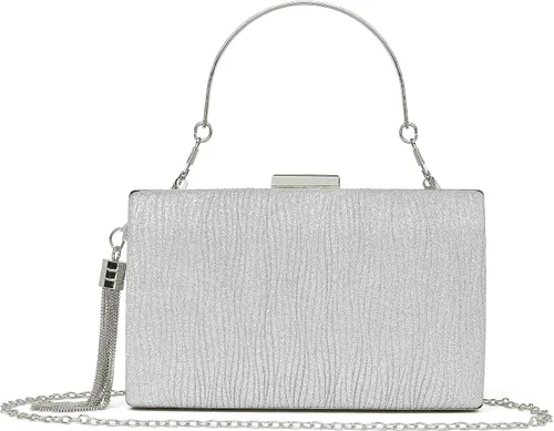 Miniatura 6 de Elegante bolso de noche para mujer, con cadena con flecos, bolso cruzado para fiesta, boda