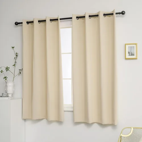 Miniatura 39 de YGO - Cortinas verdes de 183 cm de ancho por 213 cm de largo para dormitorio - Cortinas opacas con ojales en la parte superior, extra anchas