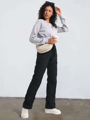 Miniatura 3 de SEVEGO Pantalones de entrepierna alta para mujeres de 76,2 cm/81,28 cm/86,36 cm/91,44 cm, ligeros para estudio de baile, con arrugues, pantalones