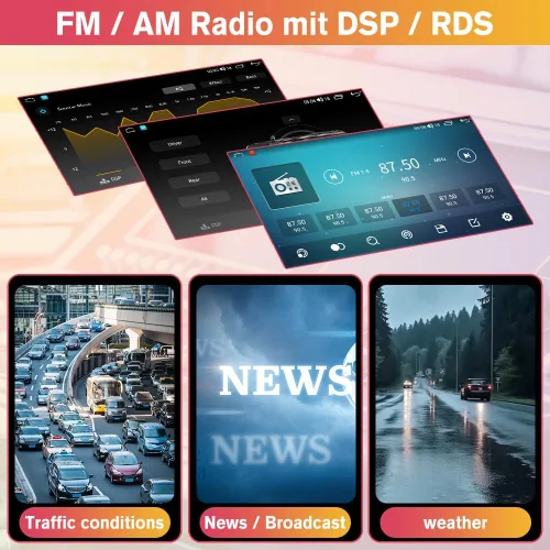 Miniatura 4 de Radio estéreo Android 15 para automóvil de 8 núcleos 4GB+64GB para Chevrolet Suburban Tahoe Yukon 2015-2019 con pantalla táctil de 10.1 pulgadas