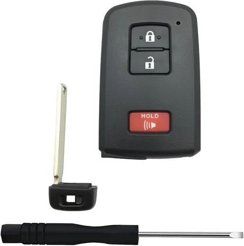 Miniatura 3 de Carcasa de repuesto para llave de automóvil Toyota Land Cruiser RAV4 4Runner Prius C V Sequoia Tacoma Tundra Corolla llavero de automóvil Csae negro