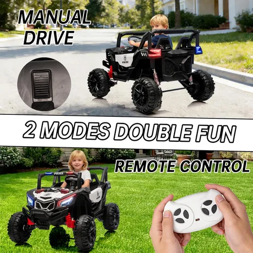 Miniatura 5 de Juguetes de 24V para Conducir para Niños Grandes, Coche para Conducir con Control Remoto, Vehículo Eléctrico 4X4 para Niños de 3 a 8 años, Camión