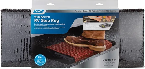Miniatura 5 de Camco Alfombra para peldaño de RV, Marrón