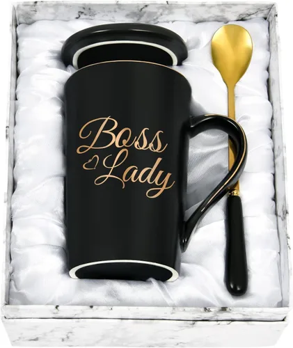 Miniatura 8 de Taza de café Boss Lady para mujeres, regalos Boss Lady para mujer jefa, taza de café de apreciación para jefa, taza para el día de la jefa, taza