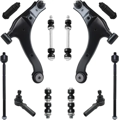 Miniatura 90 de Detroit Axle - Kit de extremo delantero para Ford 1998-2001 Explorer Mercury Mountaineer, 4 barras estabilizadoras delanteras y traseras, 2 brazos