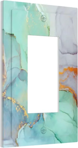 Miniatura 42 de Cubierta de interruptor de luz rosa brillante con purpurina de 1 banda, sin dispositivo, placa de pared en blanco decorativa para adolescentes, Rosa