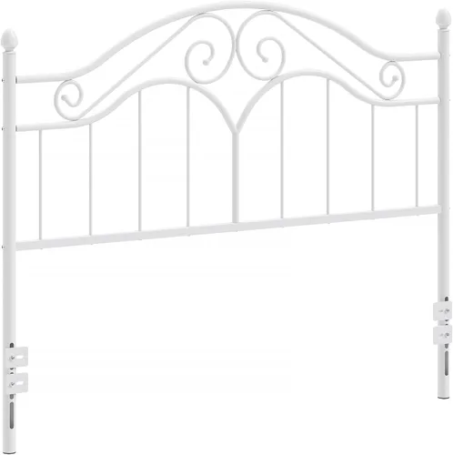 Miniatura 8 de Elephance Cabecero para Marco de Cama Tamaño Queen, Cabecero de Metal de Cama con Plataforma Vintage Únicamente, Altura Ajustable, Resistente