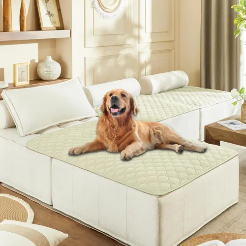Miniatura 52 de gogobunny Manta 100% Impermeable de Doble Cara para Perros, Cubierta Suave para Cama de Mascotas, Reversible, Protege Muebles, Sillón, Sofá, Coche
