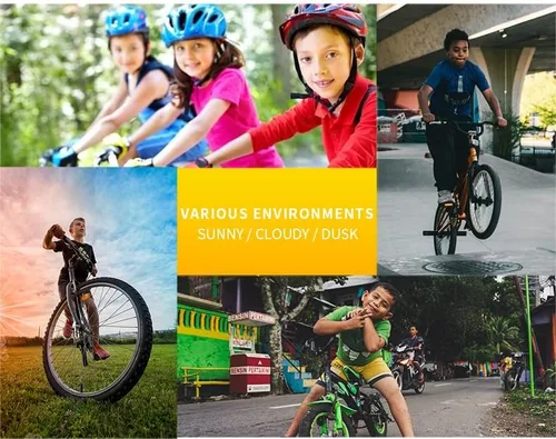 Miniatura 6 de SANPLMG UV400 Paquete de 2 gafas de sol deportivas sin marco para niños y niñas, ciclismo, béisbol, golf, jóvenes, gafas de sol deportivas