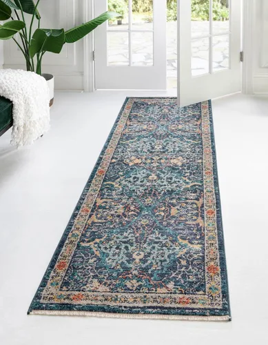 Miniatura 15 de Unique Loom Lola Collection - Alfombra de área Vivacious (5 pies 3 pulgadas x 8 pies, rectangular, amarillo/azul)