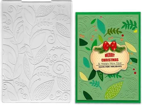 Miniatura 9 de Estivaux Carpetas de estampado de olas marinas para hacer tarjetas, carpetas de plástico de cirros de 5.7 x 4.2 pulgadas, plantilla de verano