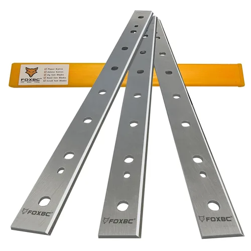Miniatura 2 de FOXBC Repuesto de cuchillas de cepillado con punta de carburo de 12-1/2 pulgadas para cepilladora DeWalt DW734, reemplazo DW7342 - Juego de 3