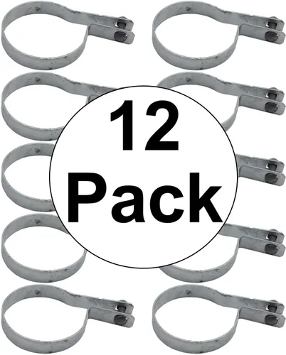 Miniatura 3 de Banda de tensión de 3-1/2 pulgadas para valla de eslabones de cadena, uso para poste o tubería de 3-1/2 pulgadas de diámetro exterior, banda