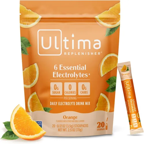 Miniatura 10 de Ultima Replenisher TeaFresher Mezcla de electrolitos diarios en polvo y té instantáneo, sin azúcar, paquete variado, 16 paquetes de barras