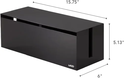 Miniatura 7 de YAMAZAKI Home Cable Box-Outlet Cable Organizador de almacenamiento, protector de cubierta