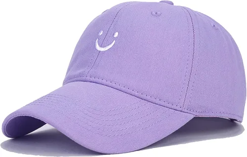 Miniatura 25 de Umeepar Gorra de béisbol con cara sonriente para mujeres y hombres, ajustable, de perfil bajo, de algodón, sin estructura, para papá