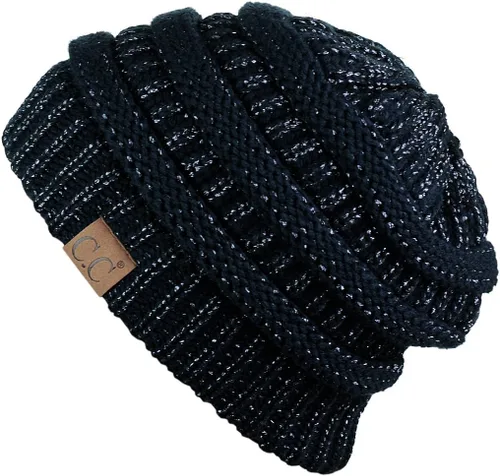 Miniatura 128 de C.C Trendy Warm Chunky Soft Stretch Cable Knit Beanie