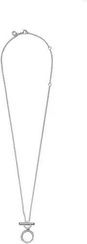 Miniatura 4 de PANDORA Barra en T de doble aro, CZ transparente, Metal