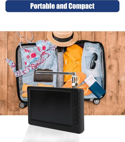 Miniatura 3 de Zyyini TV portátil de 5 pulgadas, 1080P con antena, batería recargable, USB y tarjeta TF Play, para viajes, camping, personas mayores, niños