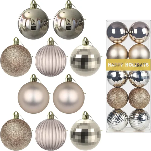 Miniatura 25 de Bolas de Navidad Grandes de 3.2" en Azul Bebé - Adornos para Árbol de Navidad, Bolas Colgantes Inastillables para Cumpleaños, Halloween, Boda